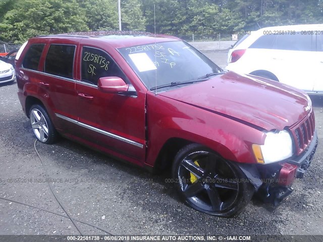 1J8HR78396C214095 - 2006 JEEP GRAND CHEROKEE SRT-8 RED photo 1