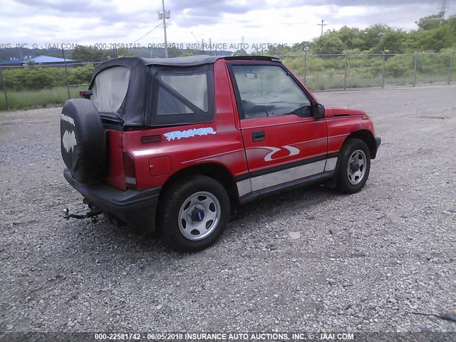 2CNBJ1860S6901430 - 1995 GEO TRACKER RED photo 4