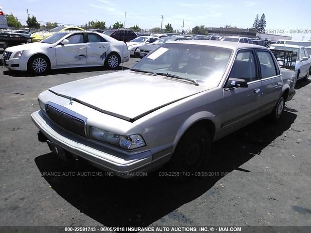 1G4AG55M5T6472913 - 1996 BUICK CENTURY SPECIAL/CUSTOM/LIMITED TAN photo 2