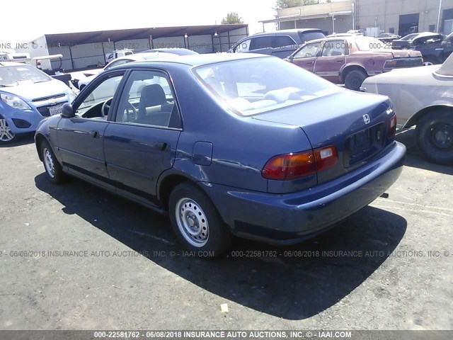 JHMEG8649RS018720 - 1994 HONDA CIVIC DX/LX/SE BLUE photo 3