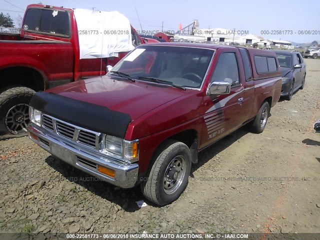 1N6HD16S2SC391947 - 1995 NISSAN TRUCK KING CAB SE/KING CAB XE RED photo 2