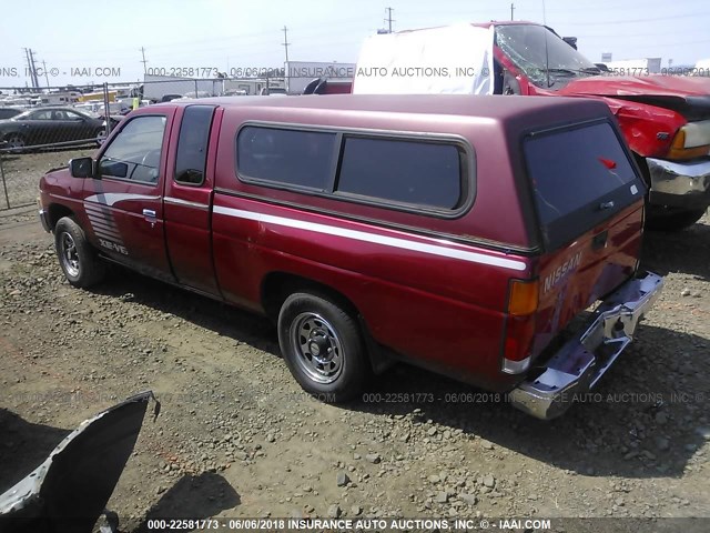 1N6HD16S2SC391947 - 1995 NISSAN TRUCK KING CAB SE/KING CAB XE RED photo 3