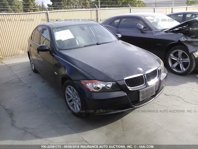 WBAVC53527FZ75119 - 2007 BMW 328 I SULEV BLACK photo 1