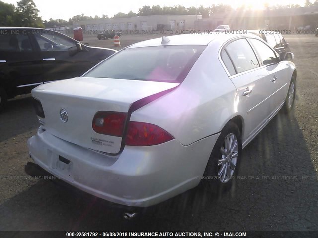 1G4HC5EM4BU151711 - 2011 BUICK LUCERNE CXL WHITE photo 4