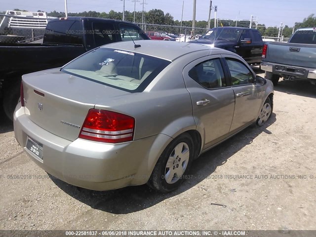 1B3LC46B49N528484 - 2009 DODGE AVENGER SE/SXT GOLD photo 4