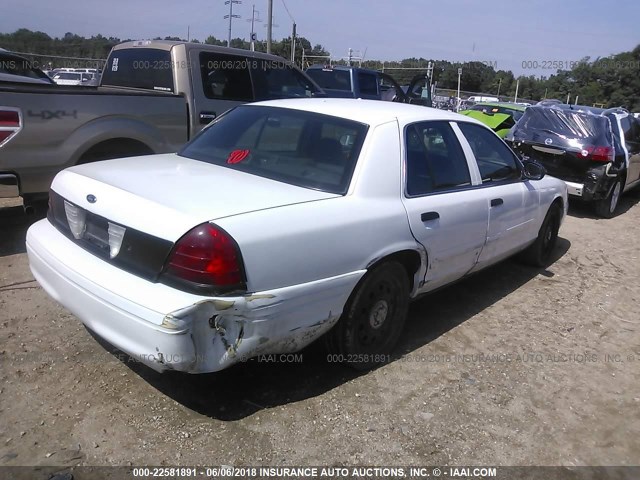 2FAHP71V58X101586 - 2008 FORD CROWN VICTORIA POLICE INTERCEPTOR WHITE photo 4