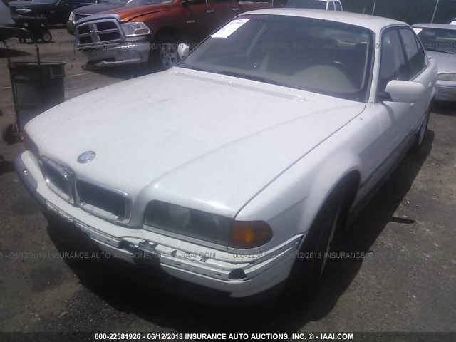 WBAGF6326SDH00078 - 1995 BMW 740 I AUTOMATIC WHITE photo 2