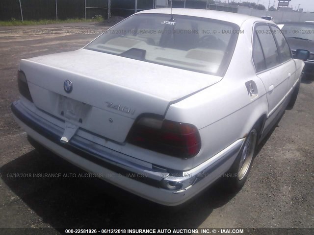 WBAGF6326SDH00078 - 1995 BMW 740 I AUTOMATIC WHITE photo 4