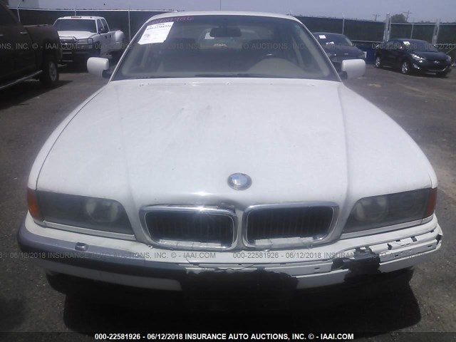 WBAGF6326SDH00078 - 1995 BMW 740 I AUTOMATIC WHITE photo 6