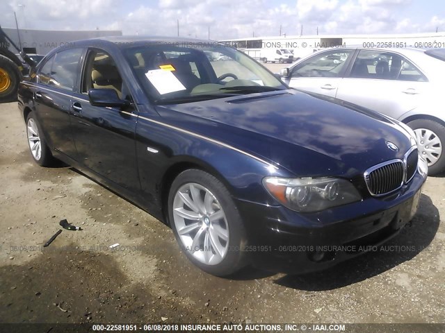 WBAHN83508DT80095 - 2008 BMW 750 LI Dark Blue photo 1