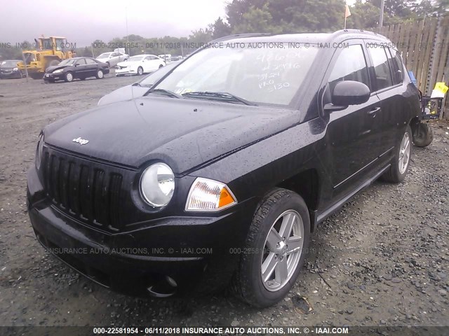 1J4NF4FB6AD592996 - 2010 JEEP COMPASS SPORT BLACK photo 2