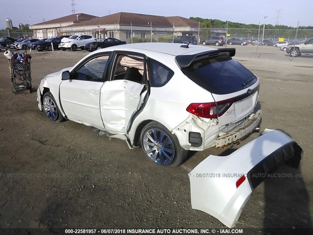 JF1GH75608G807141 - 2008 SUBARU IMPREZA WRX PREMIUM WHITE photo 3