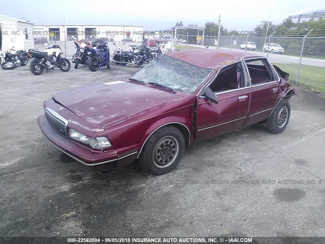 1G4AG55M2S6494298 - 1995 BUICK CENTURY SPECIAL RED photo 2