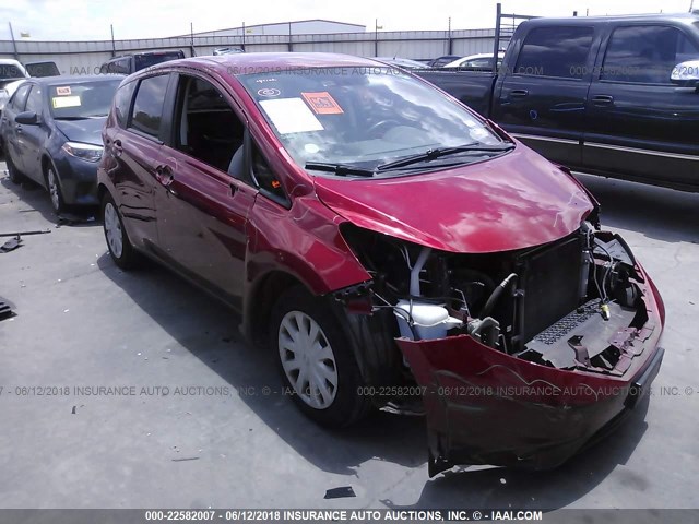 3N1CE2CP1EL357915 - 2014 NISSAN VERSA NOTE S/S PLUS/SV/SL RED photo 1