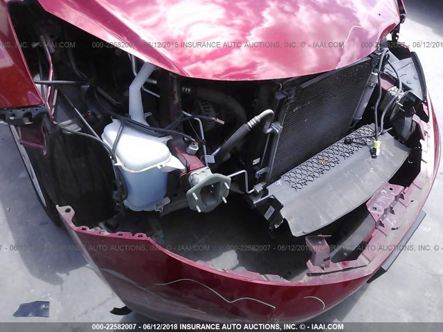 3N1CE2CP1EL357915 - 2014 NISSAN VERSA NOTE S/S PLUS/SV/SL RED photo 6