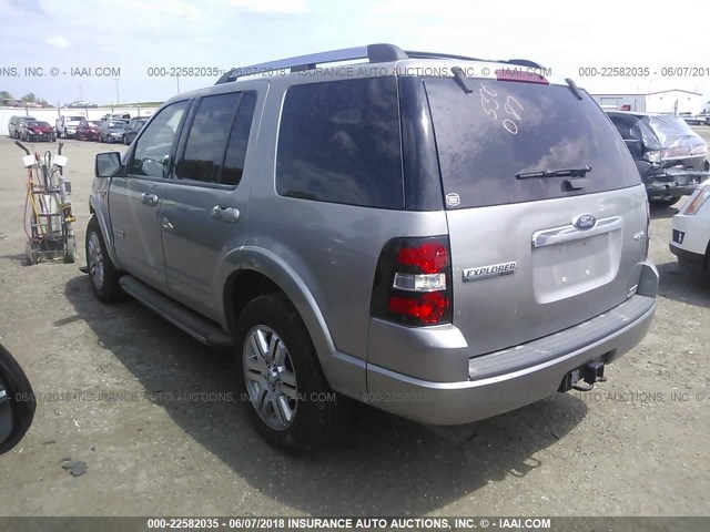 1FMEU75838UA07929 - 2008 FORD EXPLORER LIMITED 银色 照片 3