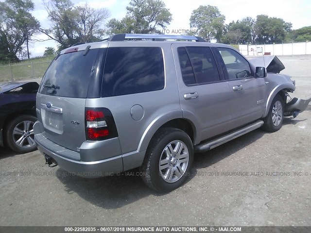 1FMEU75838UA07929 - 2008 FORD EXPLORER LIMITED SILVER photo 4