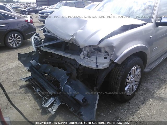 1FMEU75838UA07929 - 2008 FORD EXPLORER LIMITED 银色 照片 6