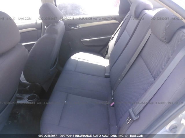 KL1TD56678B049780 - 2008 CHEVROLET AVEO LS BLUE photo 8