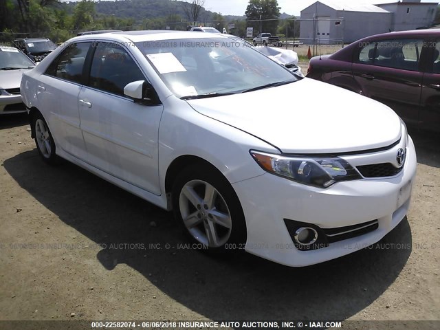 4T1BF1FK2DU656510 - 2013 TOYOTA CAMRY L/SE/LE/XLE WHITE photo 1