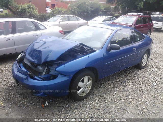 1G1JF12F737224834 - 2003 CHEVROLET CAVALIER LS BLUE photo 2