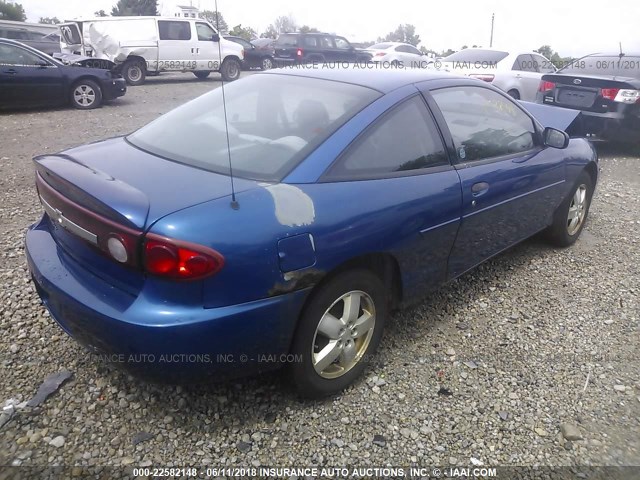 1G1JF12F737224834 - 2003 CHEVROLET CAVALIER LS BLUE photo 4