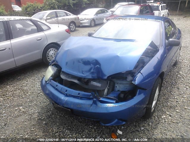 1G1JF12F737224834 - 2003 CHEVROLET CAVALIER LS BLUE photo 6