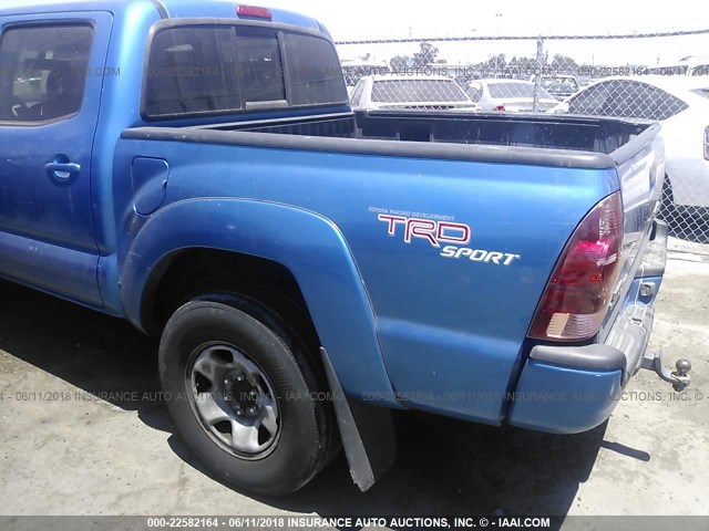 3TMJU62N28M056700 - 2008 TOYOTA TACOMA DOUBLE CAB PRERUNNER BLUE photo 6