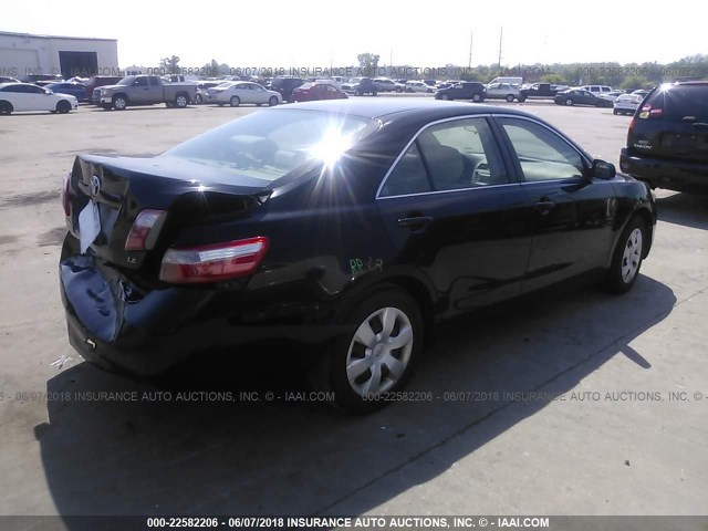 4T4BE46K08R026713 - 2008 TOYOTA CAMRY CE/LE/XLE/SE BLACK photo 4
