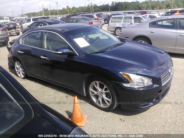 1N4AA5AP7EC465686 - 2014 NISSAN MAXIMA S/SV BLUE photo 1