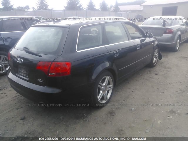 WAUKF98E36A122458 - 2006 AUDI A4 2.0T AVANT QUATTRO BLACK photo 4