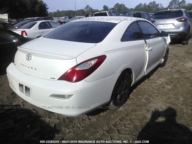 4T1CE30PX7U760450 - 2007 TOYOTA CAMRY SOLARA SE/SLE თეთრი ფოტო 4