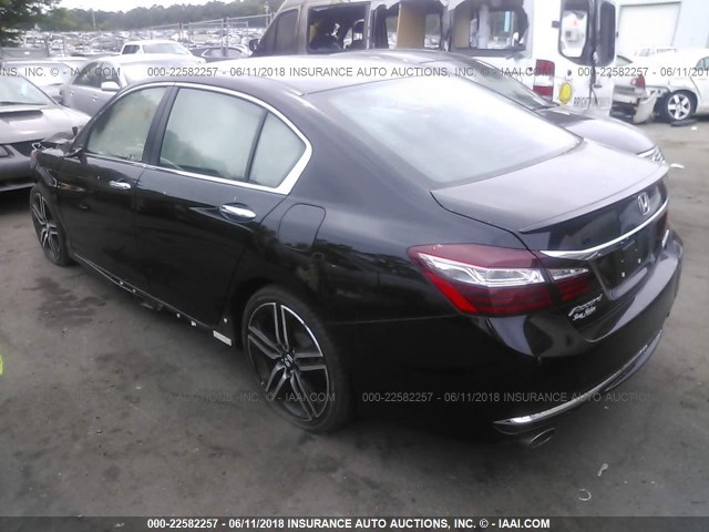 1HGCR2F16HA171843 - 2017 HONDA ACCORD SPORT SPECIAL EDITION BLACK photo 3