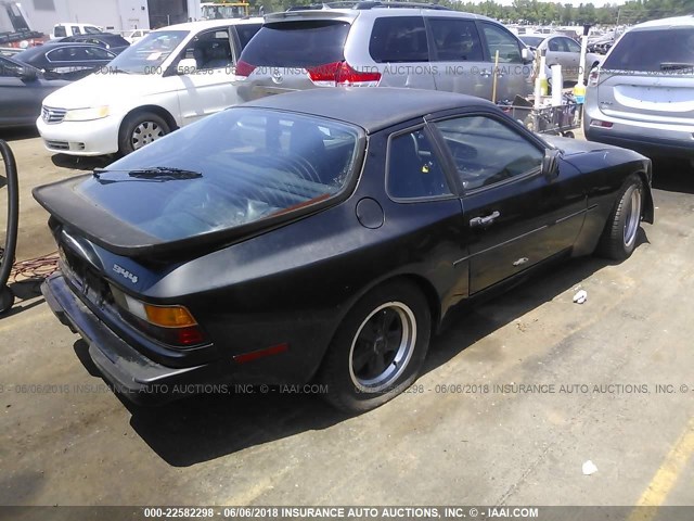 WP0AA0945FN454294 - 1985 PORSCHE 944 BLACK photo 4