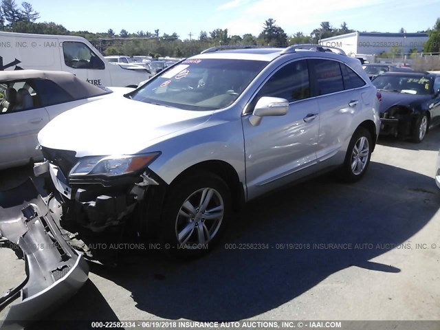 5J8TB4H57FL026022 - 2015 ACURA RDX TECHNOLOGY GRAY photo 2