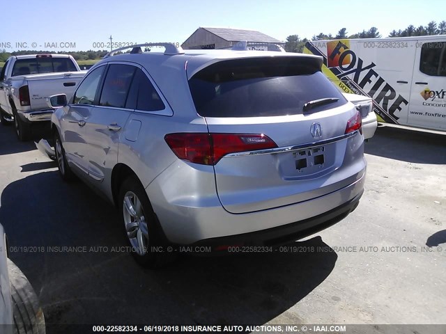 5J8TB4H57FL026022 - 2015 ACURA RDX TECHNOLOGY GRAY photo 3