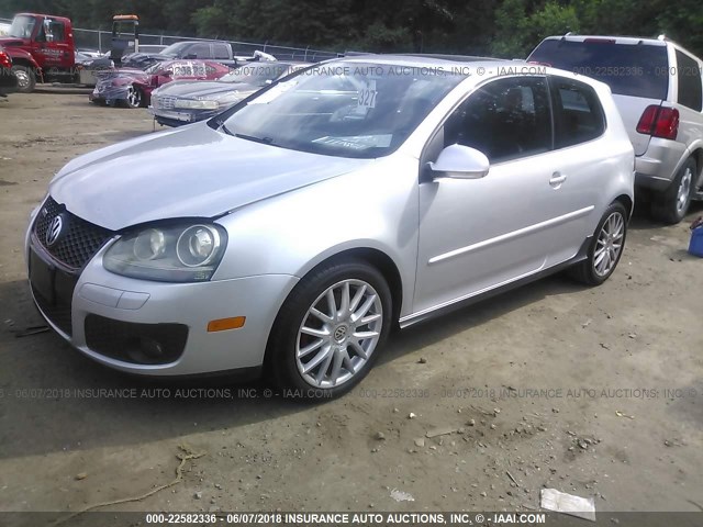 WVWFV71K76W106147 - 2006 VOLKSWAGEN NEW GTI SILVER photo 2