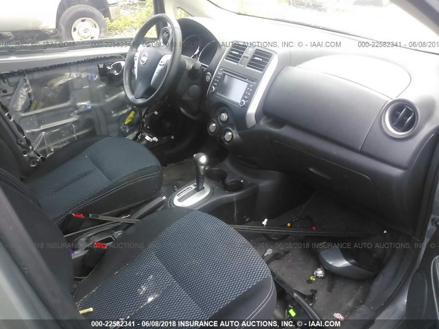 3N1CE2CPXEL426634 - 2014 NISSAN VERSA NOTE S/S PLUS/SV/SL GRAY photo 5