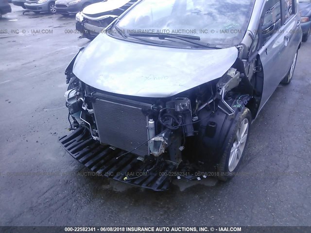 3N1CE2CPXEL426634 - 2014 NISSAN VERSA NOTE S/S PLUS/SV/SL GRAY photo 6