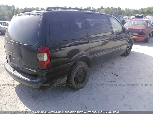 1GNDX13E61D182086 - 2001 CHEVROLET VENTURE LUXURY BLACK photo 4