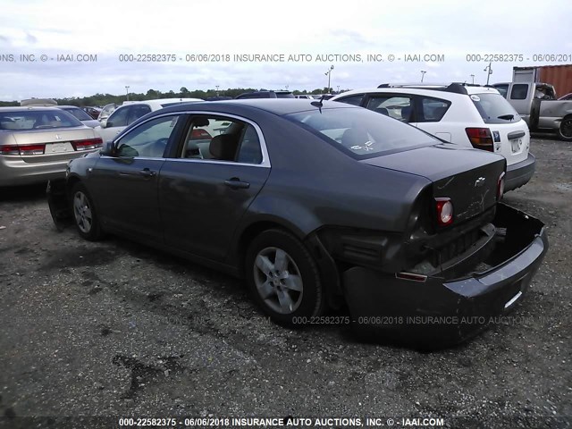 1G1ZG57B58F174039 - 2008 CHEVROLET MALIBU LS 灰色 照片 3