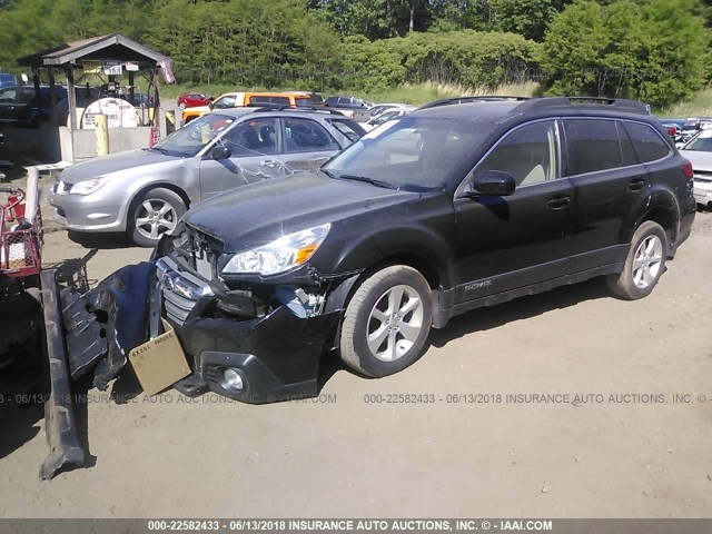 4S4BRBCC5E1315728 - 2014 SUBARU OUTBACK 2.5I PREMIUM BLACK photo 2