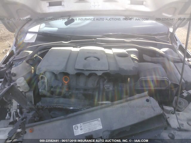 3VWGX7AJXBM375076 - 2011 VOLKSWAGEN JETTA SEL SILVER photo 10