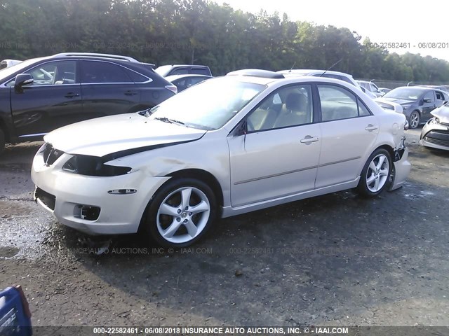 1YVHP80C185M26666 - 2008 MAZDA 6 I Сріблястий фото 2