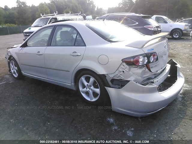1YVHP80C185M26666 - 2008 MAZDA 6 I Сріблястий фото 3