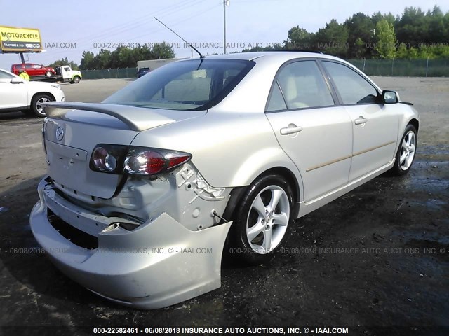1YVHP80C185M26666 - 2008 MAZDA 6 I Сріблястий фото 4