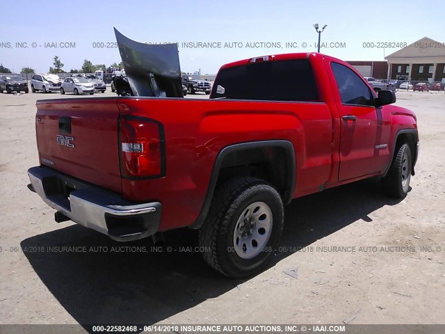 1GTN1LEC8HZ100510 - 2017 GMC SIERRA C1500 RED photo 4