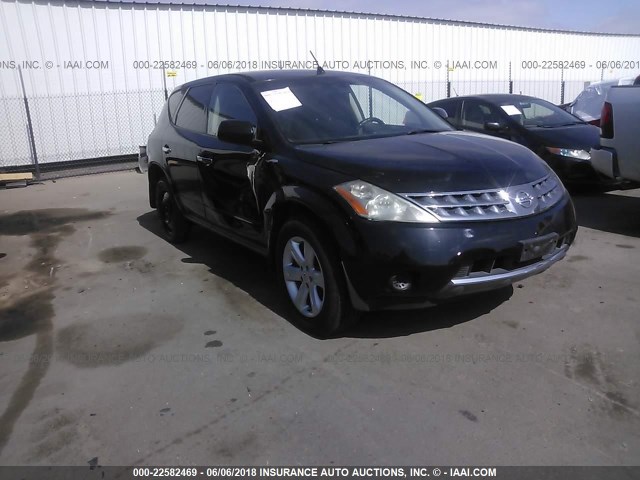 JN8AZ08T26W422807 - 2006 NISSAN MURANO SL/SE/S BLACK photo 1