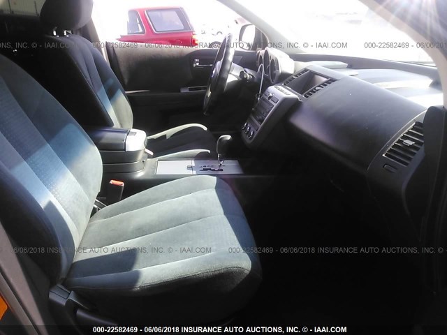 JN8AZ08T26W422807 - 2006 NISSAN MURANO SL/SE/S BLACK photo 5