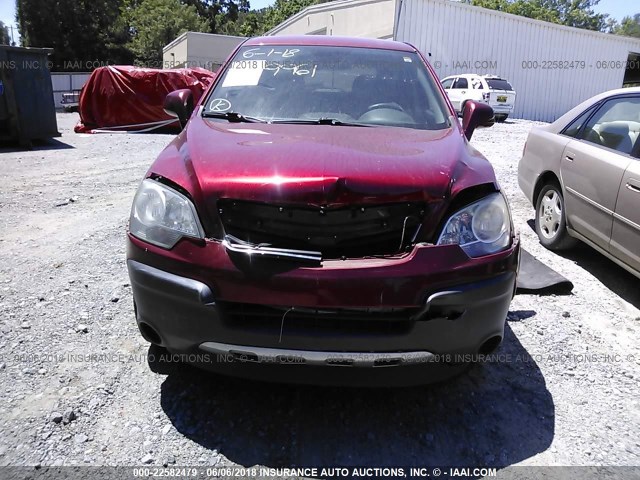 3GSCL33P39S549961 - 2009 SATURN VUE XE RED photo 6